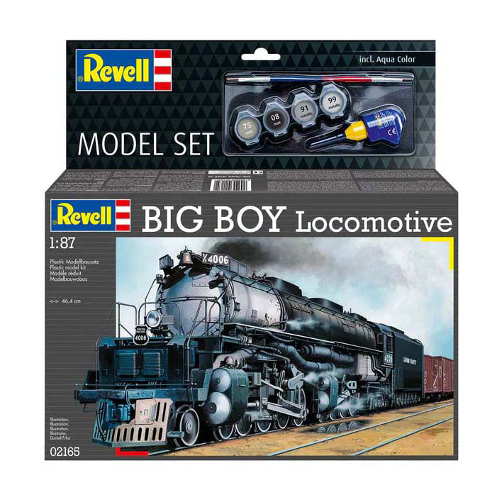 Load image into Gallery viewer, Revell modelbouwpakket - big boy locomotive 1:87 - 233dlg - incl. basiskleuren verf