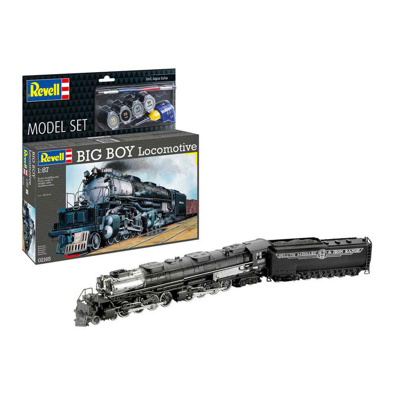 Load image into Gallery viewer, Revell modelbouwpakket - big boy locomotive 1:87 - 233dlg - incl. basiskleuren verf