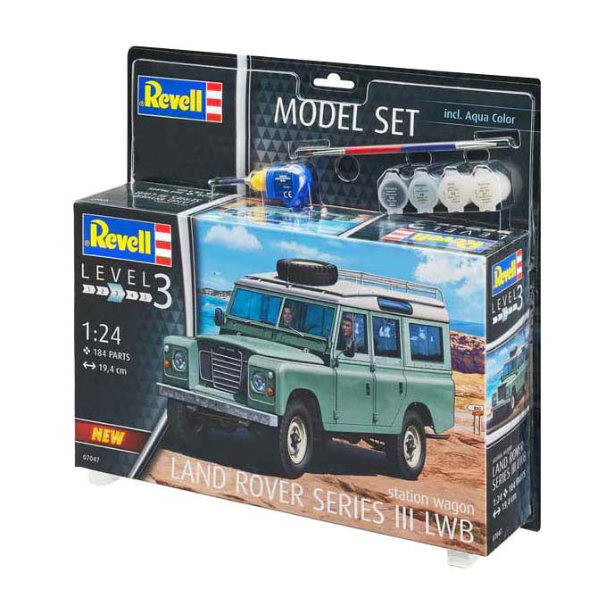 Load image into Gallery viewer, Revell modelbouwpakket - land rover series iii lwb (s. wagon) 1:24 - 184dlg. - incl. basiskleuren verf