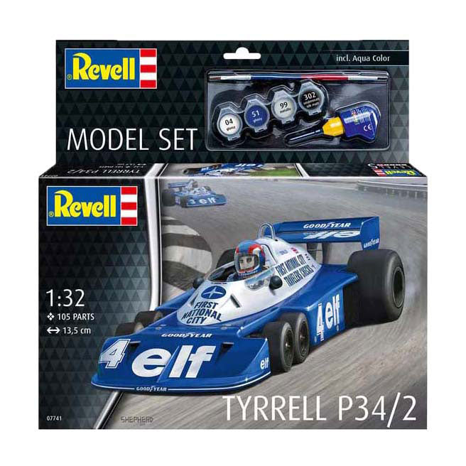 Load image into Gallery viewer, Revell modelbouwpakket - tyrrel p34 2 1:32 - 105dlg. - incl. basiskleuren verf