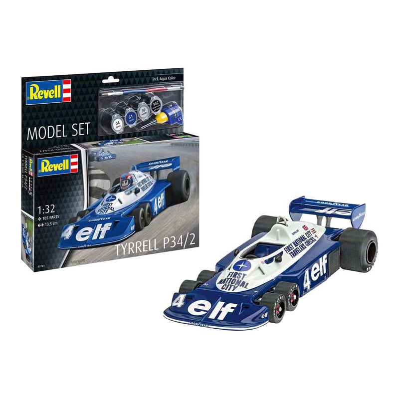 Load image into Gallery viewer, Revell modelbouwpakket - tyrrel p34 2 1:32 - 105dlg. - incl. basiskleuren verf