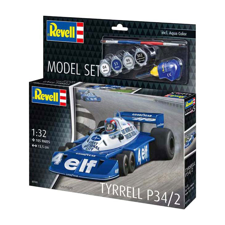 Load image into Gallery viewer, Revell modelbouwpakket - tyrrel p34 2 1:32 - 105dlg. - incl. basiskleuren verf