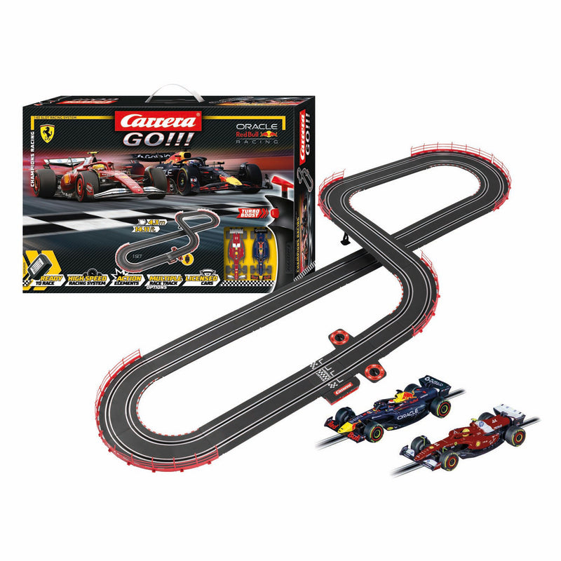 Load image into Gallery viewer, Carrera go!!! racebaan - champion's racing m. verstappen no.1 vs. l. hamilton no.44