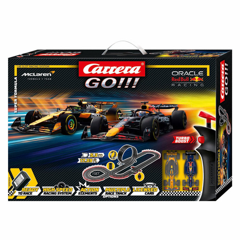 Load image into Gallery viewer, Carrera go!!! racebaan super formula - m. verstappen, no.1 vs. l. norris, no.4