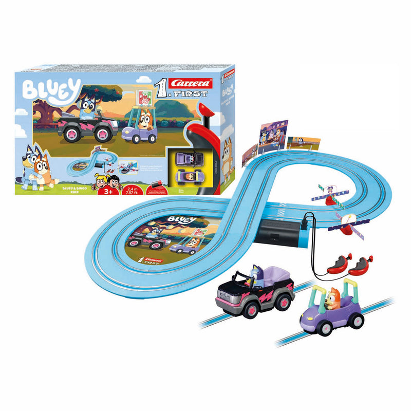 Load image into Gallery viewer, Carrera first racebaan - bluey bingo race 2,4m