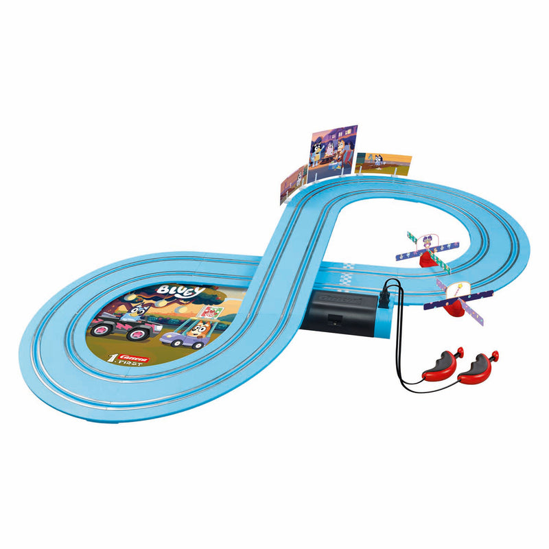 Load image into Gallery viewer, Carrera first racebaan - bluey bingo race 2,4m