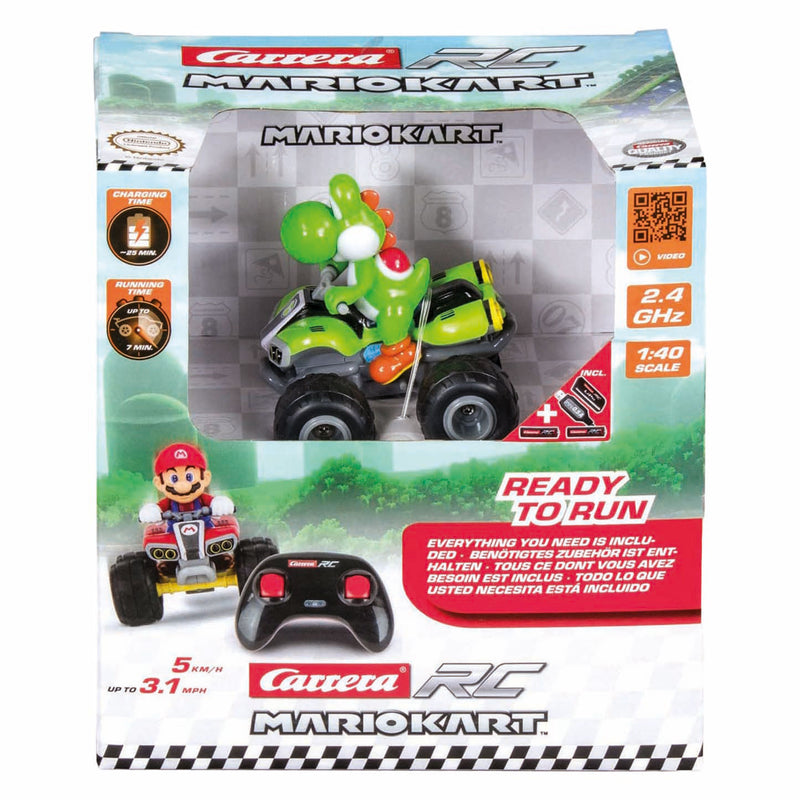 Load image into Gallery viewer, Carrera rc 2,4ghz mario kart yoshi - mini quad 1:40
