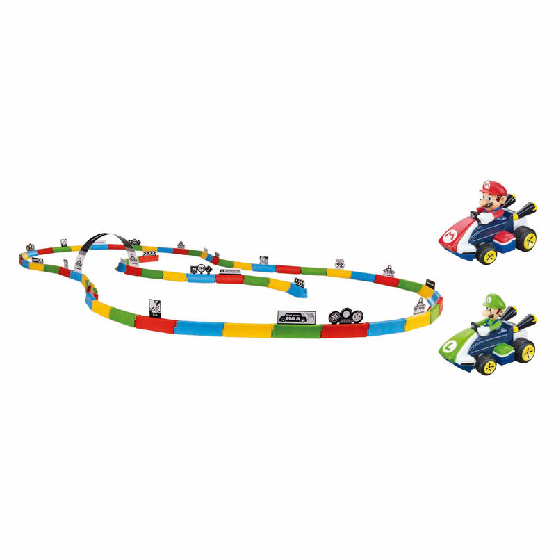 Load image into Gallery viewer, Carrera rc 2,4ghz mario kart tabletop racing set - mario luigi 1:43