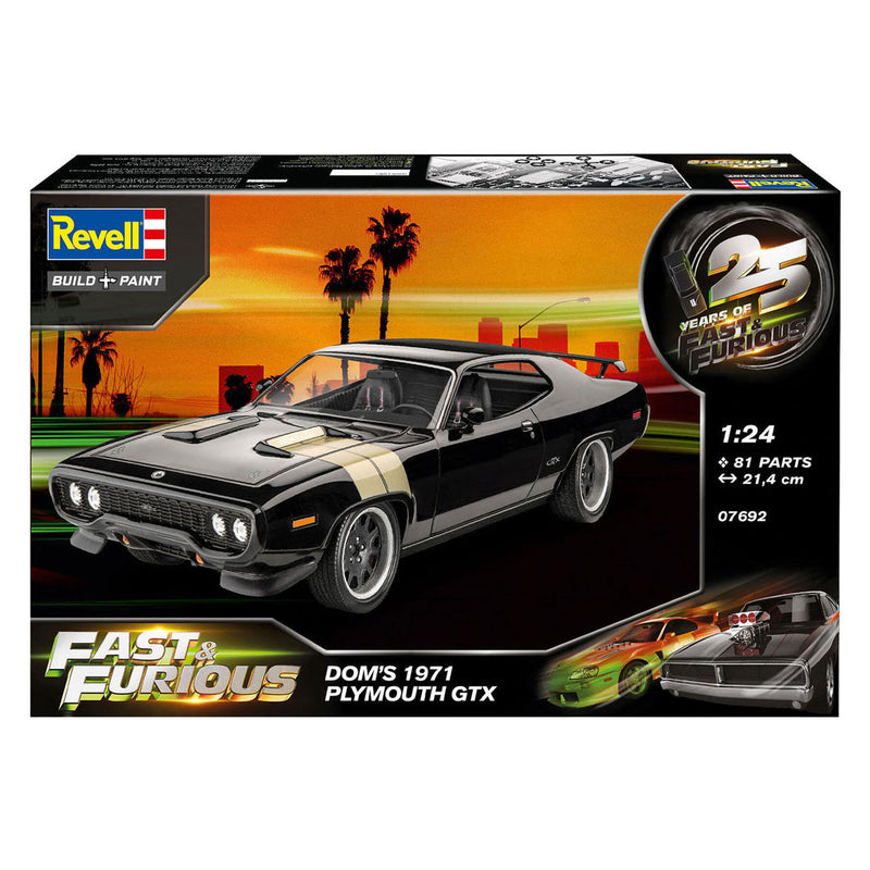 Load image into Gallery viewer, Revell modelbouwpakket fast furious - dominic's 1971 plymouth gtx 1:24 - 81dlg.