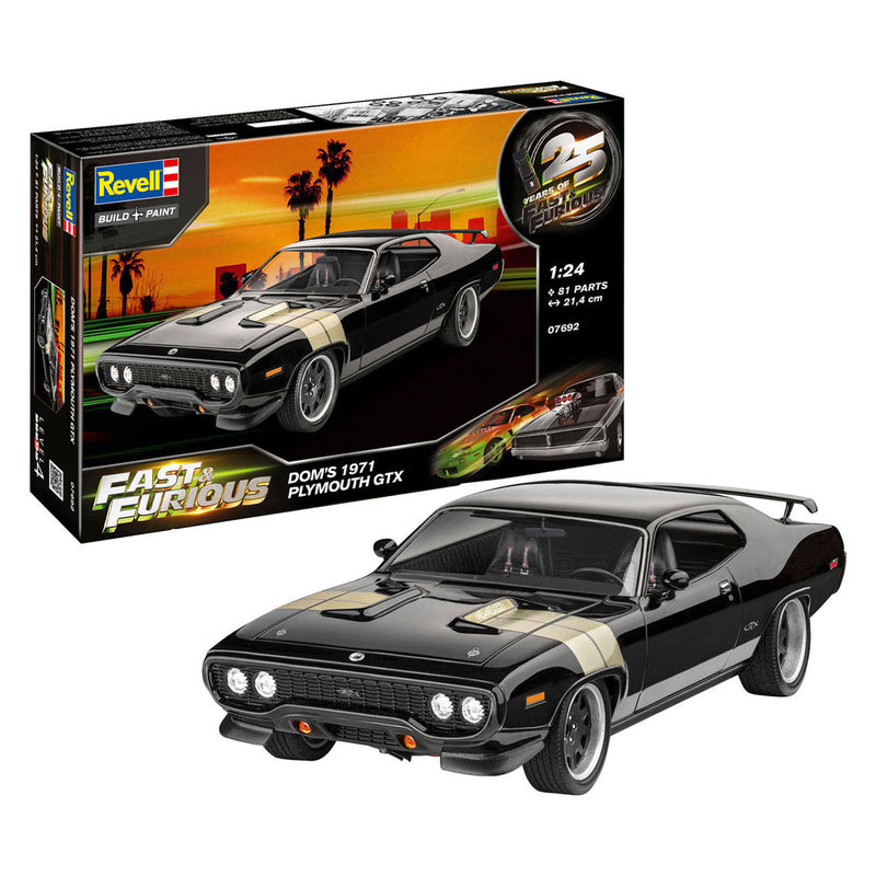 Load image into Gallery viewer, Revell modelbouwpakket fast furious - dominic's 1971 plymouth gtx 1:24 - 81dlg.