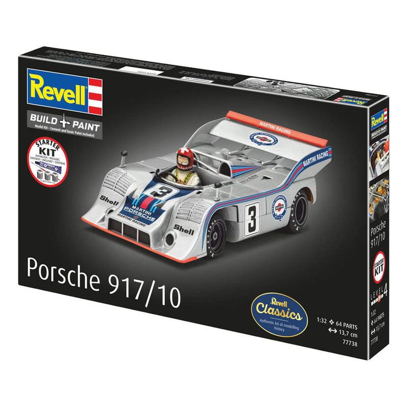 Afbeelding laden in galerijviewer, Revell modelbouwpakket starter kit porsche 917 10 1:32 - 64dlg.