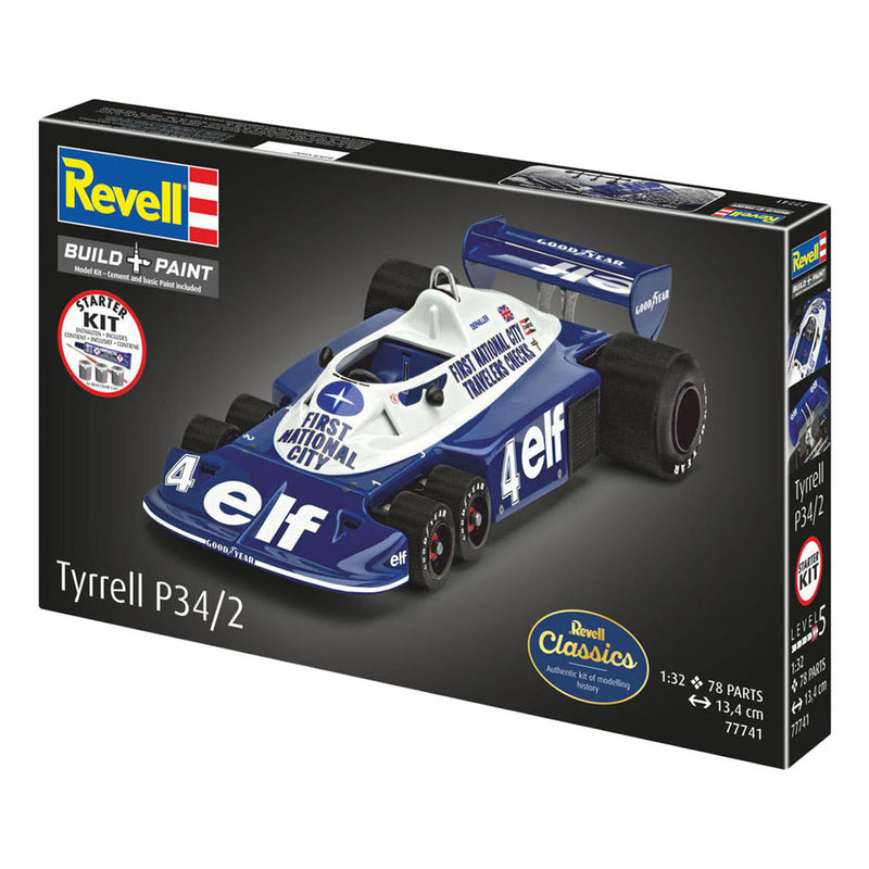 Afbeelding laden in galerijviewer, Revell modelbouwpakket starter kit tyrrell p34 2 6-wheeler 1:32 - 105dlg.