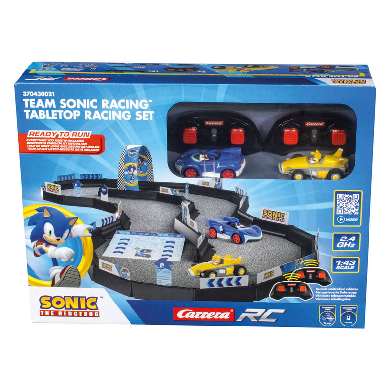 Load image into Gallery viewer, Carrera rc 2,4ghz racebaan team sonic racing tabletop racing set - 1:43
