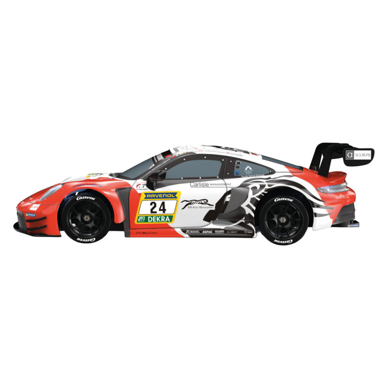 Afbeelding laden in galerijviewer, Carrera rc 2,4ghz porsche 911 gt3 r lionspeed gp, no.24 - 1:16