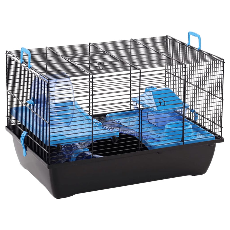 Load image into Gallery viewer, FLAMINGO FLAMINGO Hamsterkooi Jaro 2 50,5x33x32,5 cm zwart en blauw