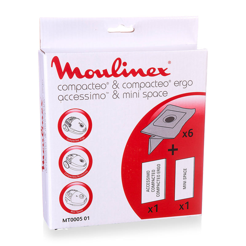 Laden Sie das Bild in Galerie -Viewer, Moulinex 2681048050 mt000501 stofzak compacteo acc