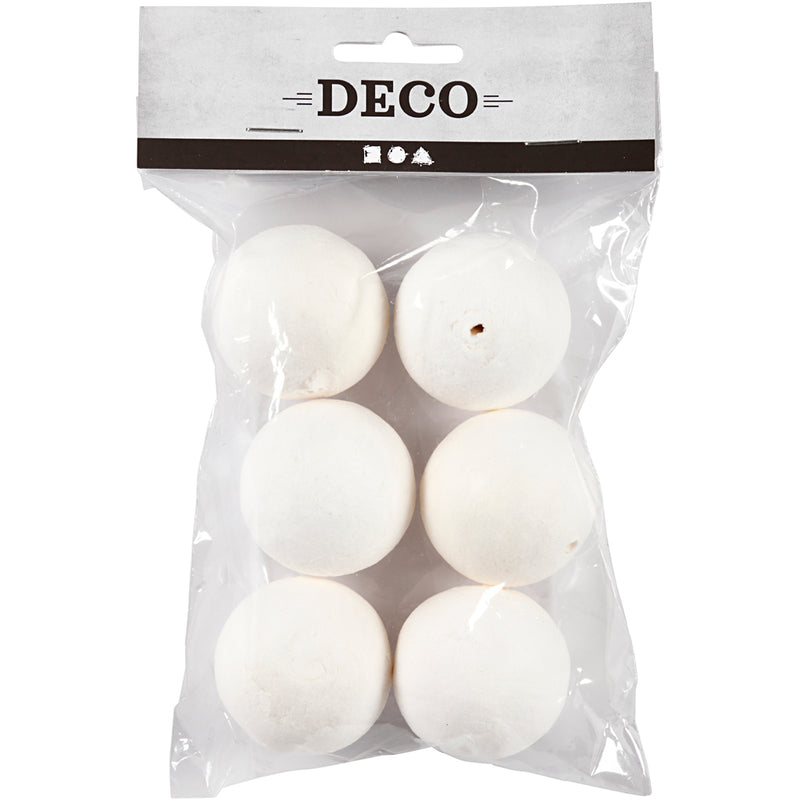 Load image into Gallery viewer, Https: www.cchobby.nl ballen-d-40-mm-wit-6-stuk-1-doos