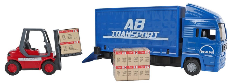 Load image into Gallery viewer, Man vrachtwagen 17cm + vorkheftruck 10cm
