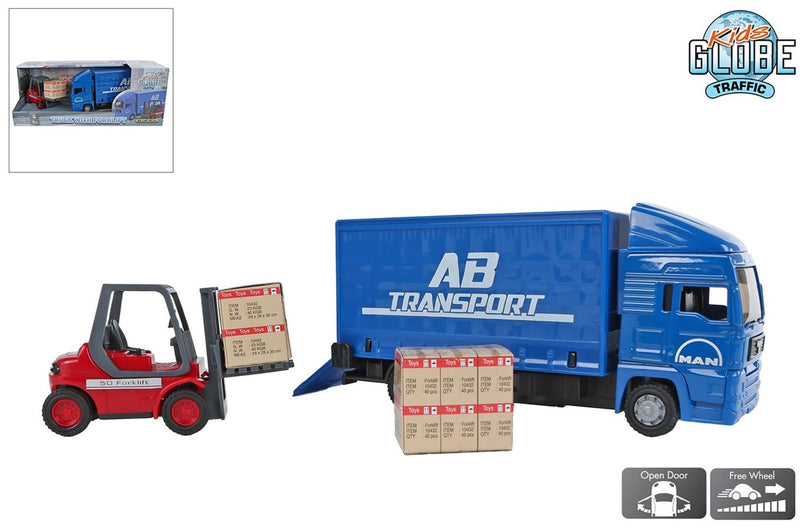 Load image into Gallery viewer, Man vrachtwagen 17cm + vorkheftruck 10cm