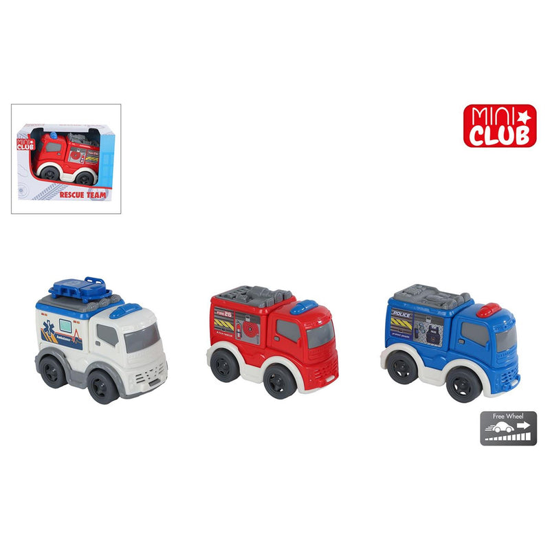 Load image into Gallery viewer, Mini club rescue voertuig free wheel 8cm
