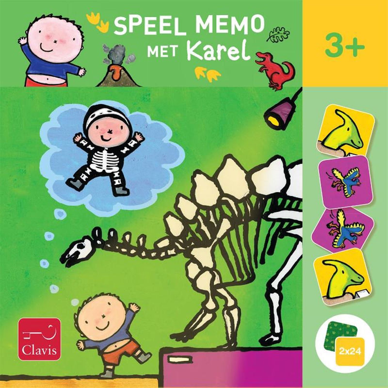 Afbeelding laden in galerijviewer, Clavis speel memo met karel. hallo dino! 2+