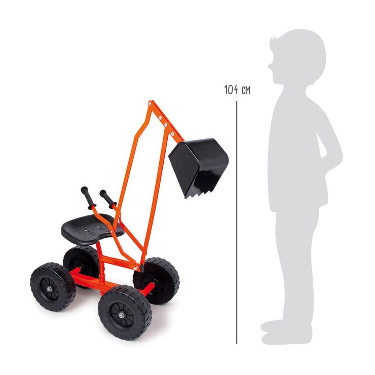 Afbeelding laden in galerijviewer, Small foot - graafmachine met wielen