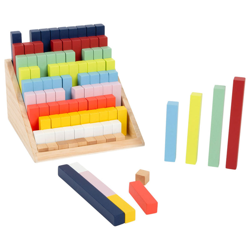 Load image into Gallery viewer, Small foot - houten rekenblokken in box, 100dlg.