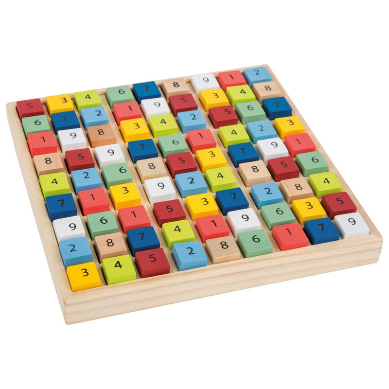 Afbeelding laden in galerijviewer, Small foot - houten sudoku spel kleur, 82dlg.