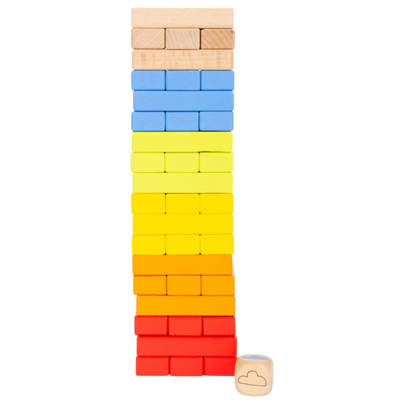 Load image into Gallery viewer, Small Foot Houten Regenboog Wiebeltoren Spel