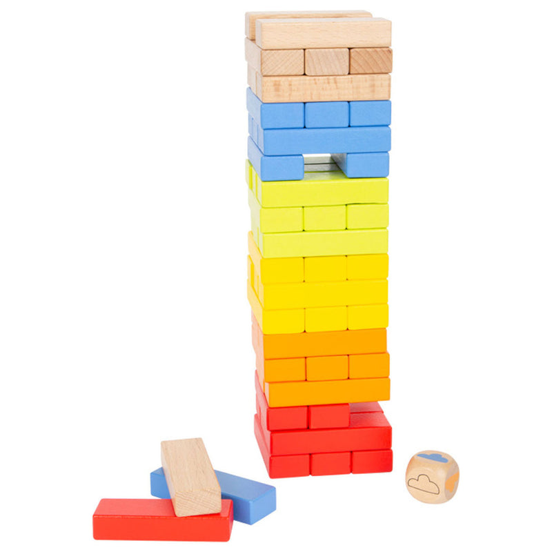 Load image into Gallery viewer, Small Foot Houten Regenboog Wiebeltoren Spel