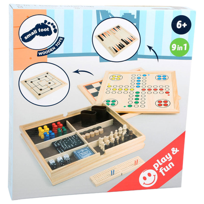 Load image into Gallery viewer, Small foot - houten klassieke spellen 9in1