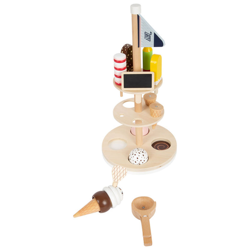 ギャラリービューアに画像をロードする, Small foot - houten ijsjes met houder, 15dlg.