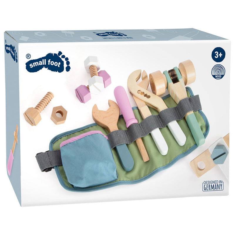 Laden Sie das Bild in Galerie -Viewer, Small foot - gereedsschapsriem met houten gereedschap, 15dlg.
