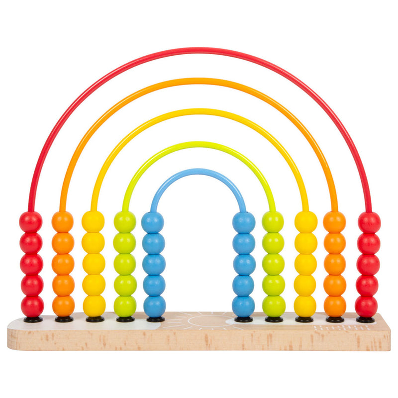 Load image into Gallery viewer, Small foot - houten motoriekspiraal regenboog