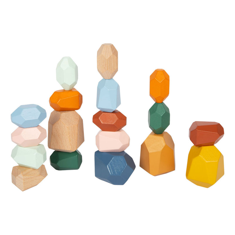 Load image into Gallery viewer, Small foot - houten balans blokken safari, 18dlg.