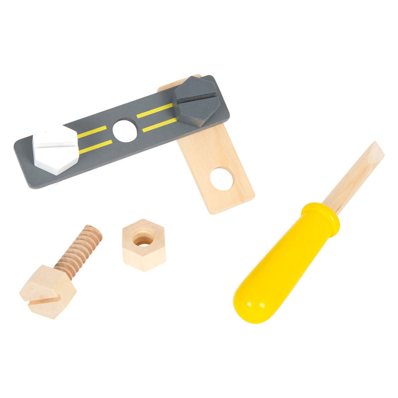 ギャラリービューアに画像をロードする, Small foot - gereedschapsriem met houten gereedschap miniwob