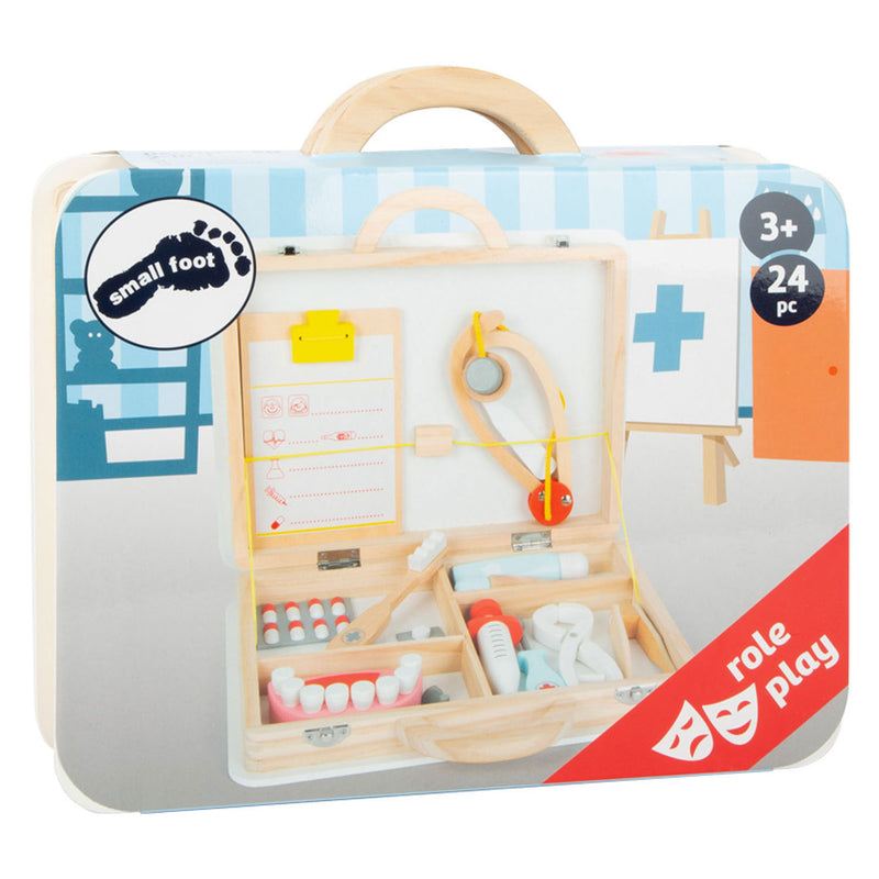 Load image into Gallery viewer, Small foot - houten dokter en tandarts 2in1 set in koffer
