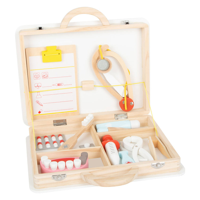 Load image into Gallery viewer, Small foot - houten dokter en tandarts 2in1 set in koffer