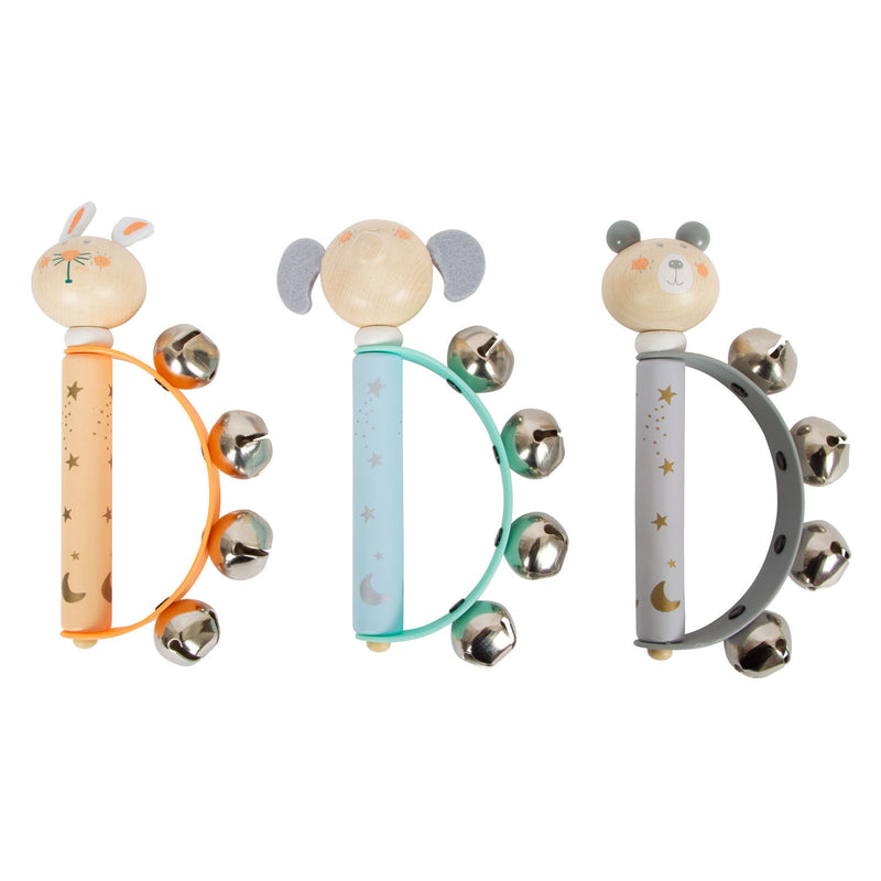 Load image into Gallery viewer, Small foot - houten baby tamboerijn dier pastel