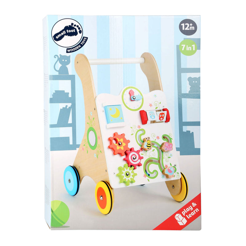 Load image into Gallery viewer, Small foot - houten baby walker loopwagen kleurrijk