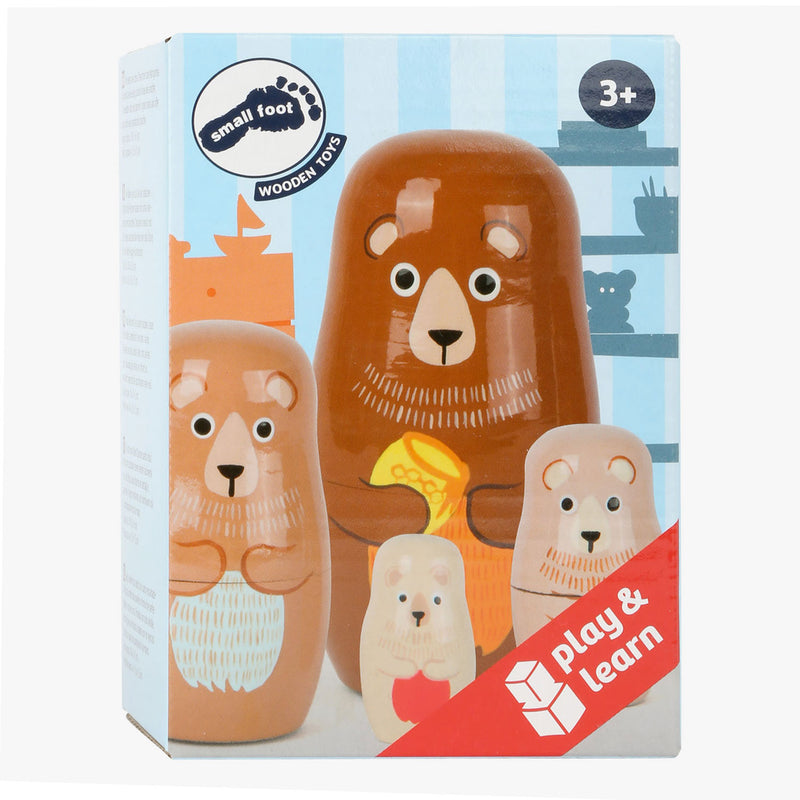 Chargez l'image dans la visionneuse de la galerie, Small foot - houten matroesjka poppen beren familie