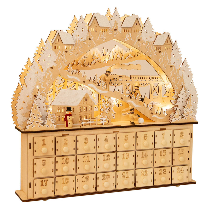 Load image into Gallery viewer, Small foot - houten adventskalender ski
