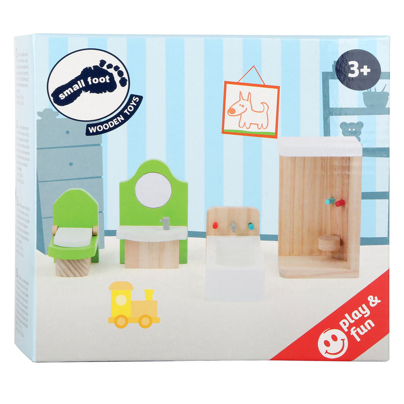 Chargez l'image dans la visionneuse de la galerie, Small foot - houten poppenhuis meubeltjes badkamer, 4dlg.
