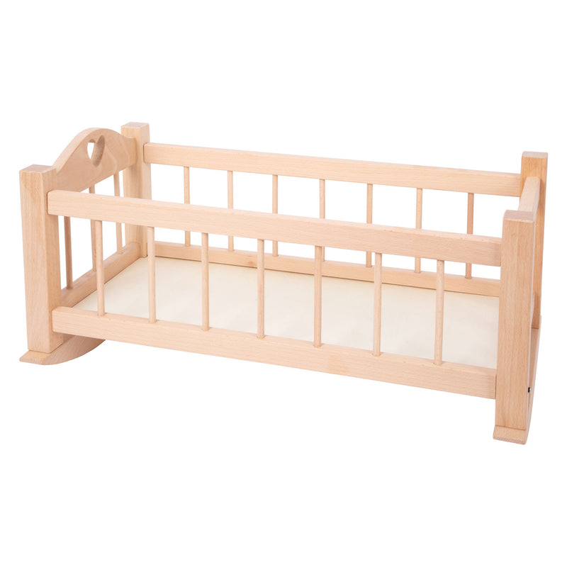 Load image into Gallery viewer, Small Foot Houten Schommel Poppenbed Natuurlijk