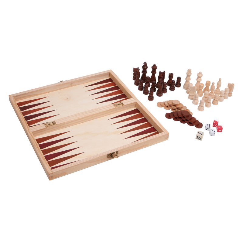 Load image into Gallery viewer, Small foot - houten klassieke spellen 3in1 in kist