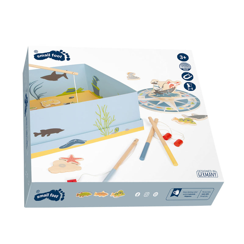 Afbeelding laden in galerijviewer, Small foot - houten vishengelspel - 4 spelers