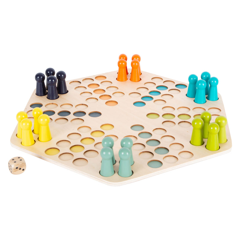 Load image into Gallery viewer, Small foot - houten ludospel - 6 spelers