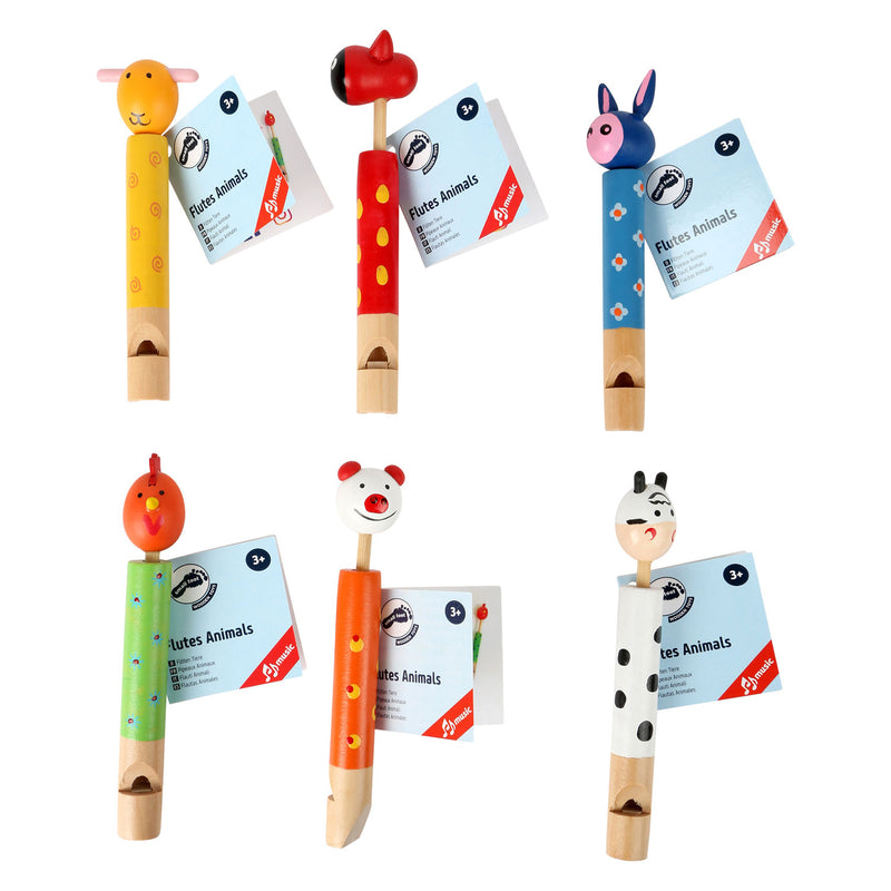 Afbeelding laden in galerijviewer, Small foot - dierenfluit, set van 6