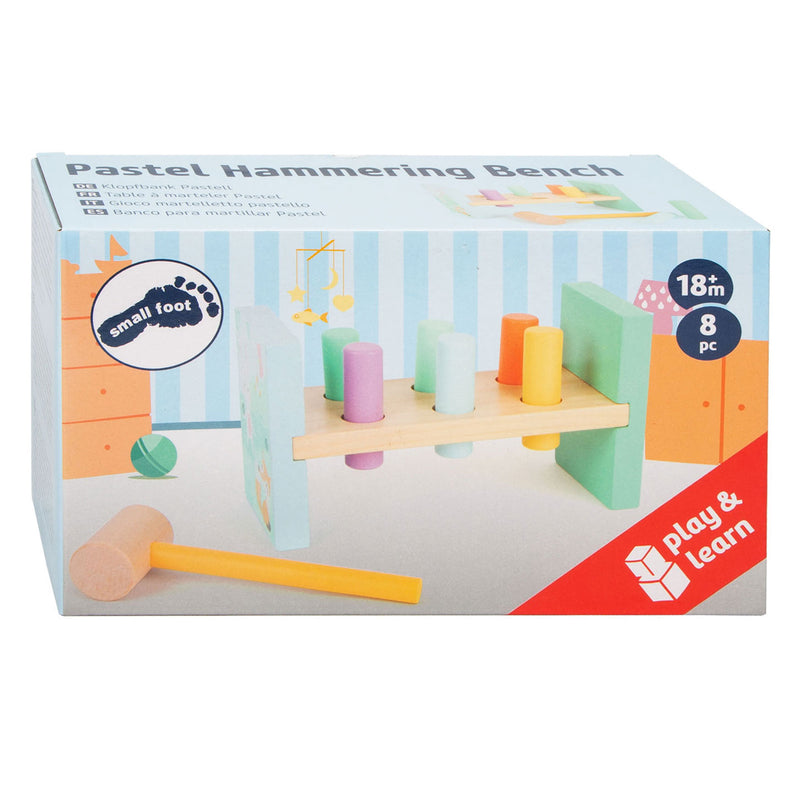 Load image into Gallery viewer, Small foot - houten hamerbank pastel, 8dlg.
