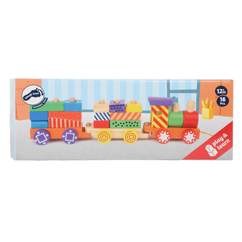 ギャラリービューアに画像をロードする, Small foot - houten stapelblokken trein, 16dlg.